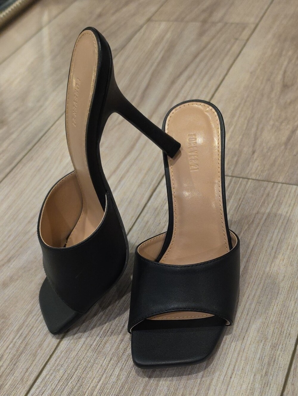 Open-Toe Stiletto Mule